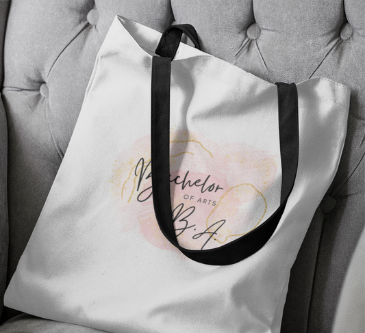 tote bags with bachelor of arts credentials